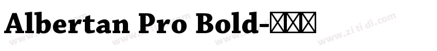 Albertan Pro Bold字体转换